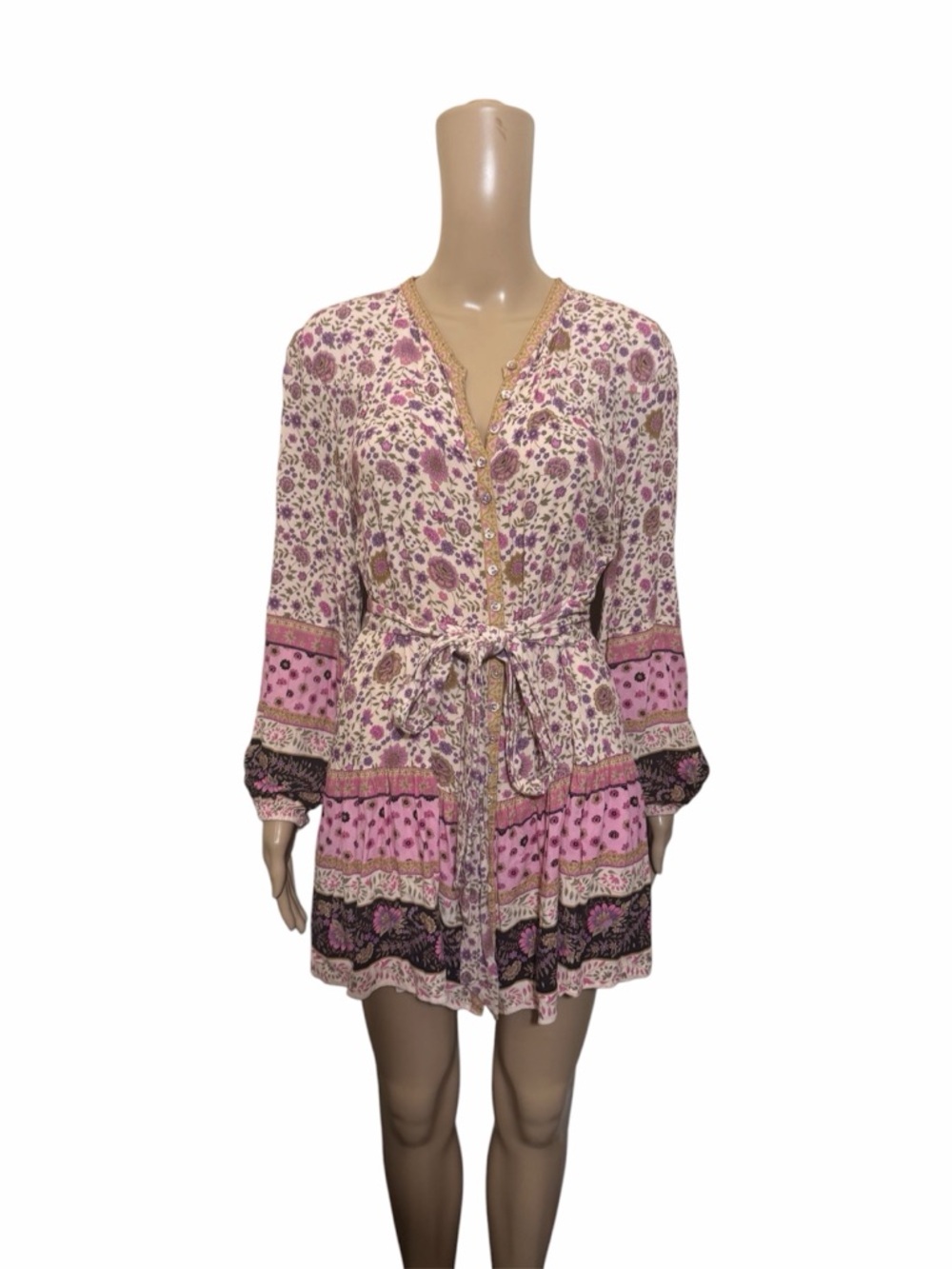 Spell & The Gypsy Collective lady untamed lavender floral mini dress Dress